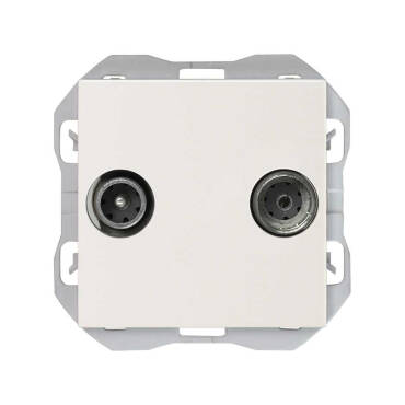 Single TV+Sat Socket SIMON 270 20000486 - Cava