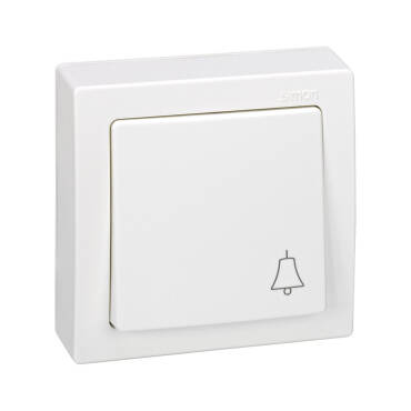 Single Pushbutton Monoblock Switch SIMON 73 LOFT 73150 - White