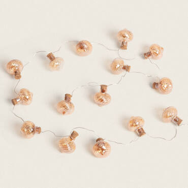 1m Onion LED Garland with Battery - 2700K