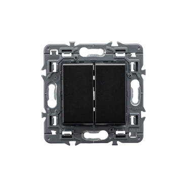 LEGRAND 10AX Valena Next 741444 Single Pole Double Switch Mechanism - Dark