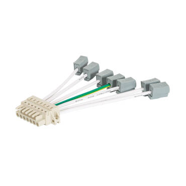Mains Connector for a Trunking LED Linear Bar - White