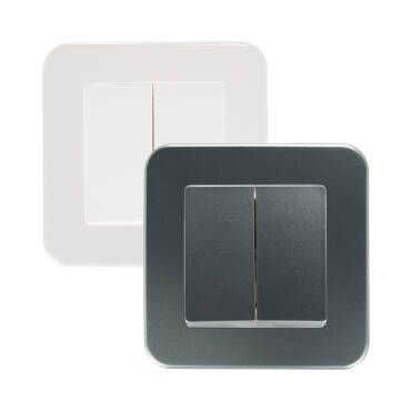 Classic Double Switch - White