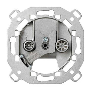 R/TV+SAT Inductive Signal Socket Outlet Single - Silver