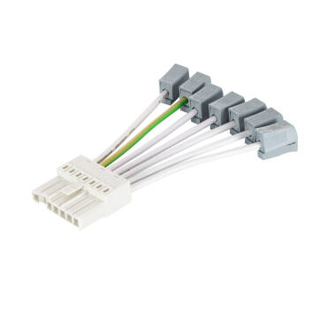 Mains Connector for LED Trunking Linear Module LED Retrofit Universal System - White
