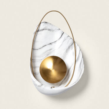 Sandy Resin Wall Lamp - Antique White