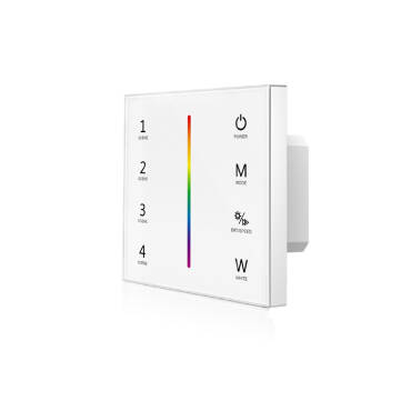 Wall Mounted Tactile Dimmer for RGBW RF LED Strips - RGBW
