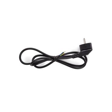 1.5m Electrical Cable with European Plug - Black