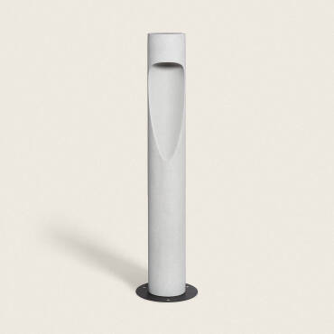 Tervin 4.5W Cement Dimmable Outdoor LED Bollard 75cm - Stone Grey