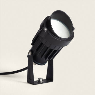 12V 6W Palm Outdoor EasyFit LED Spotlight with Spike - Black