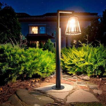 Product photography: Bradda 6W Aluminium Outdoor LED Bollard 95cm 