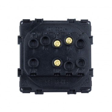 1-Gang 2-Way Switch with PC Frame Modern - White