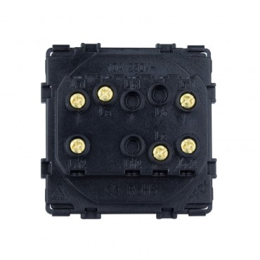 1-Gang 3-Way Switch with PC Frame Modern - White