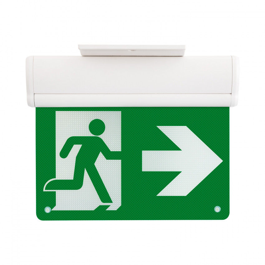 LED Emergency Sign with Double Sided Sign 2W