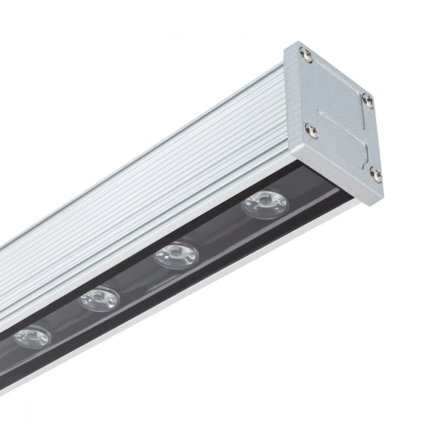 18W 30º LED Wall Washer Light Bar 1000mm IP65 Silver