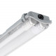 PC Tri-Proof Fixture for two 1500mm LED Tubes with One Side Power