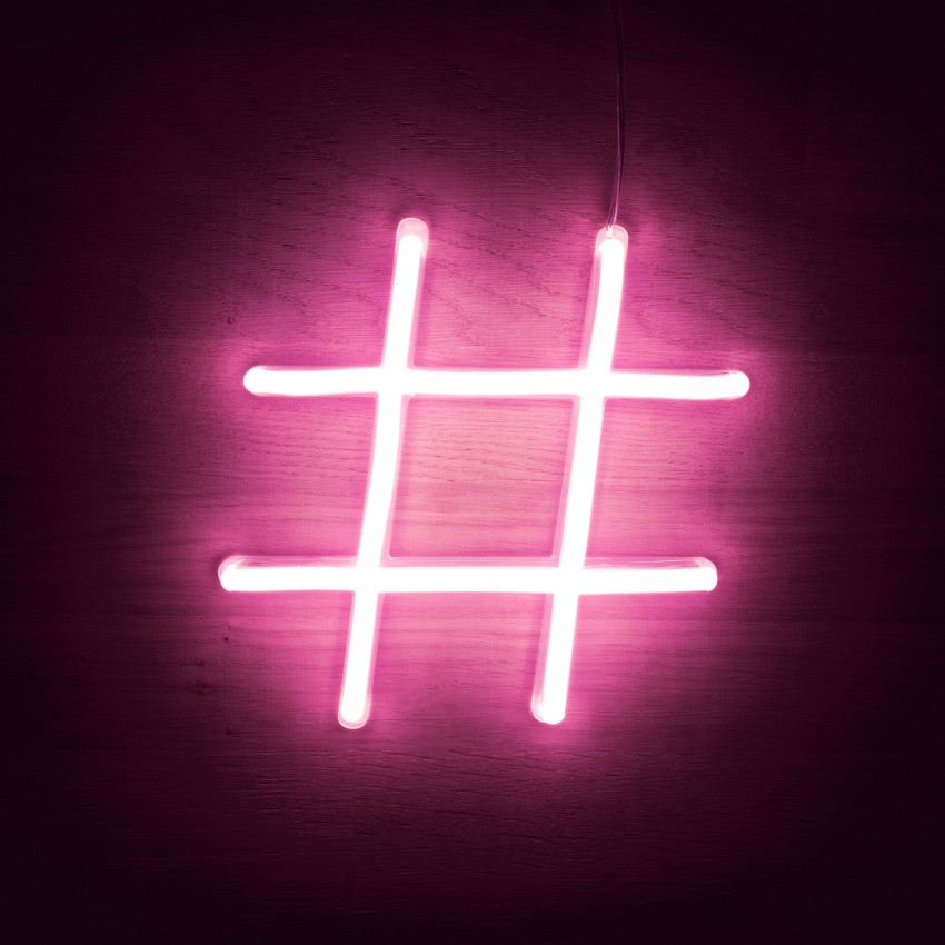 Neon LED Numbers and Symbols