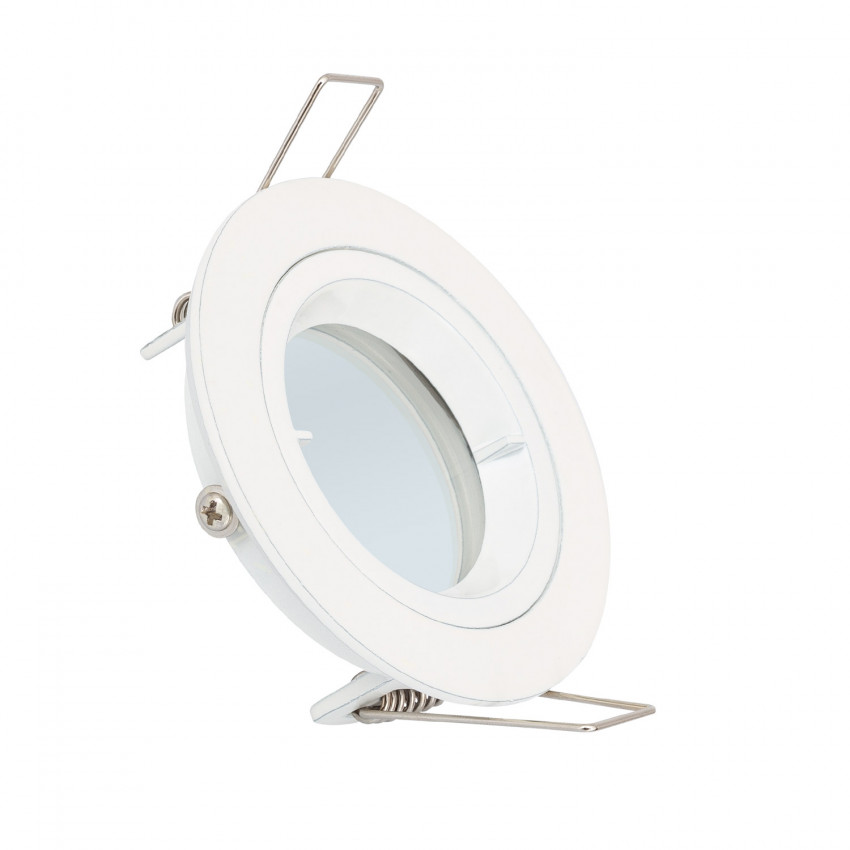 White Round Downlight Frame for GU10 / GU5.3 LED Bulbs with  Ø65 mm Cut-Out