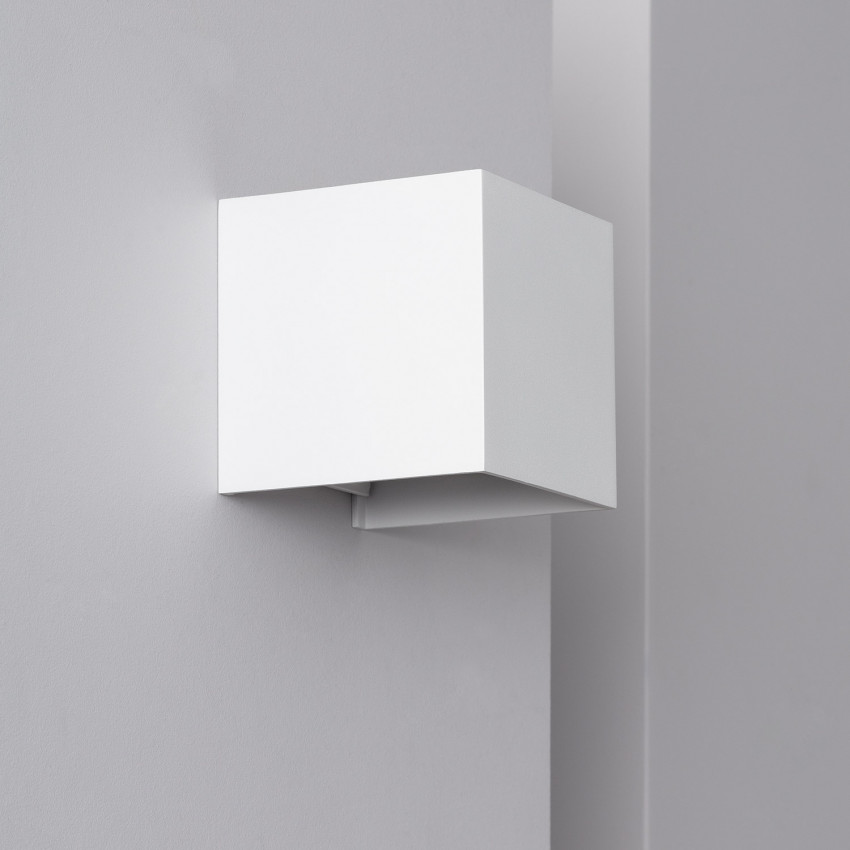 Eros Aluminium 6W White Outdoor LED Wall Lamp with Double Sided Lighting 