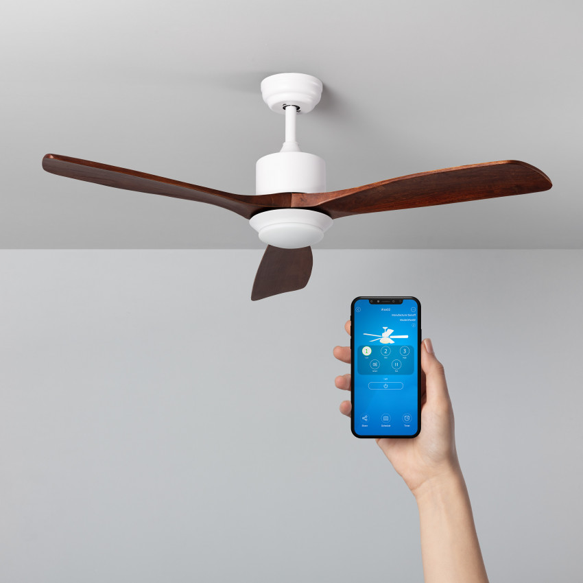 White Forest  WiFi LED Ceiling Fan with AC Motor 132cm 