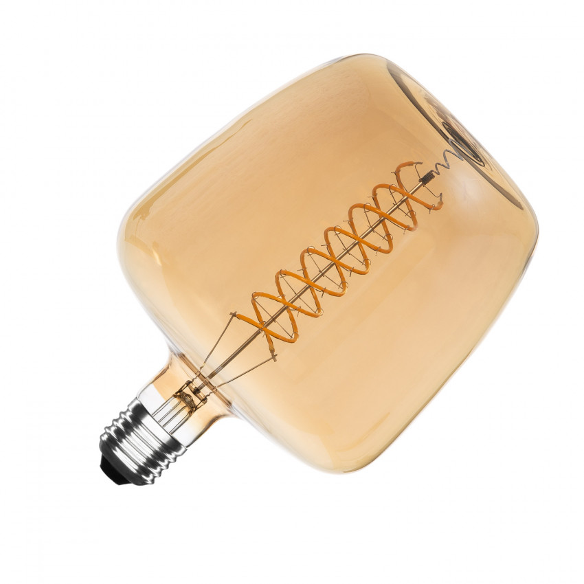 8W E27 G235 Amber Apple Filament LED Bulb 800lm