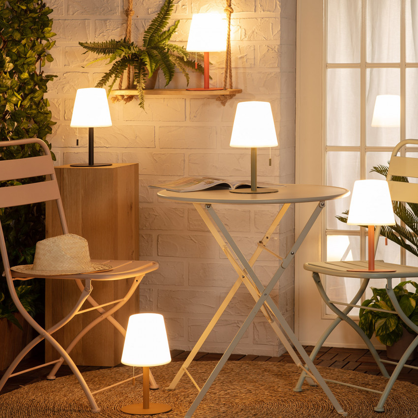 2.6W Epinay Aluminium Portable Outdoor LED Table Lamp with rechargeable battery 