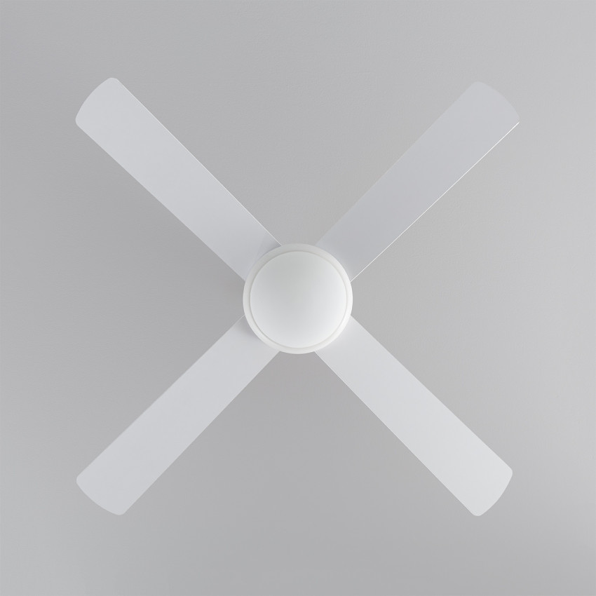 White 132cm Baffin LED Ceiling Fan with 