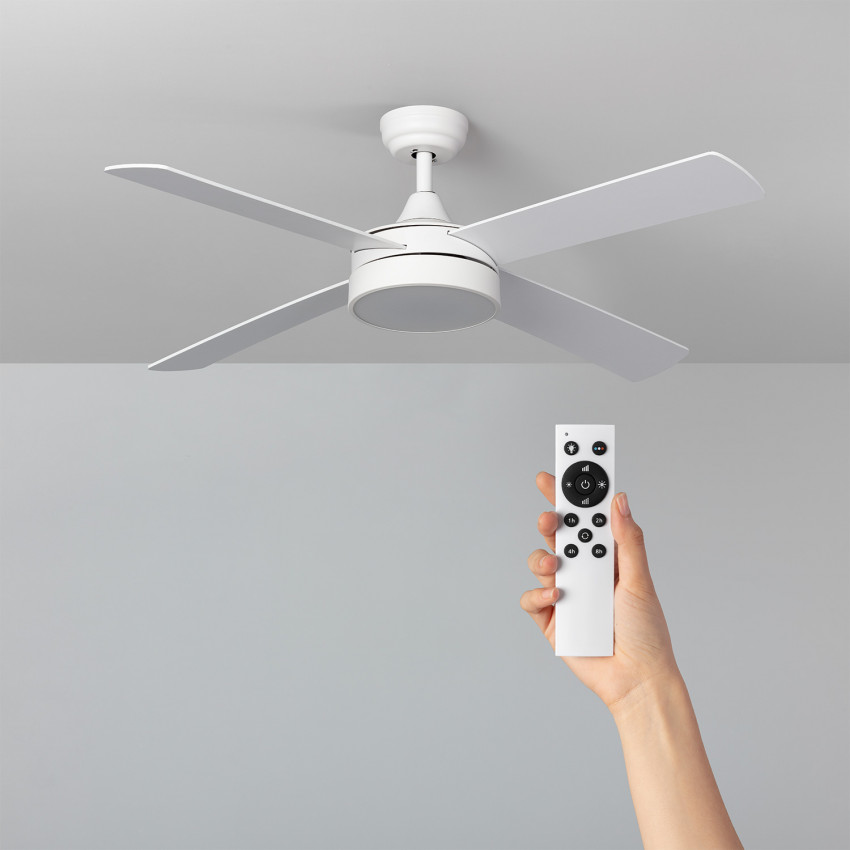 Timor Silent Ceiling Fan with DC Motor in White 132cm 