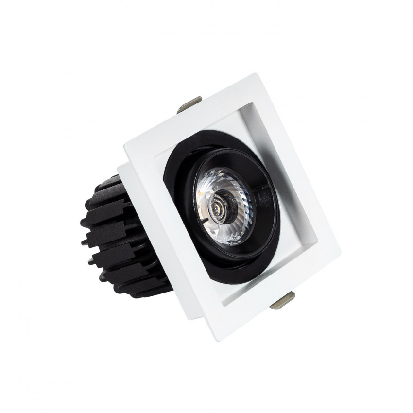 Square 7W 360º Adjustable CRI90 Expert Colour No Flicker COB LED Spotlight 82x82mm Cut-Out
