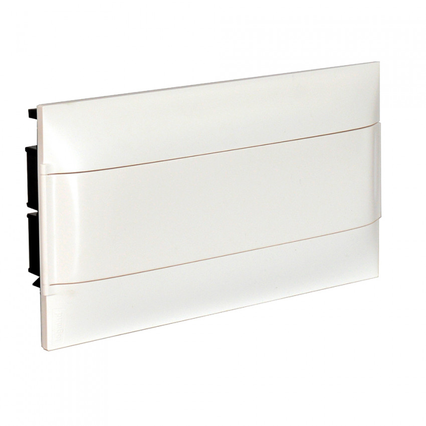 LEGRAND 137076 Practibox S Flush-mounted Box for prefabricated partition walls 1x18 Modules Transparent door