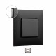 Placa Embellecedora 1 Elemento Dark LEGRAND Valena Next 741051