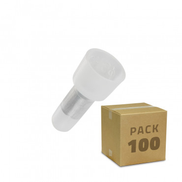 Pack of 100 Blind Splice for Cable End Connections - 4 mm