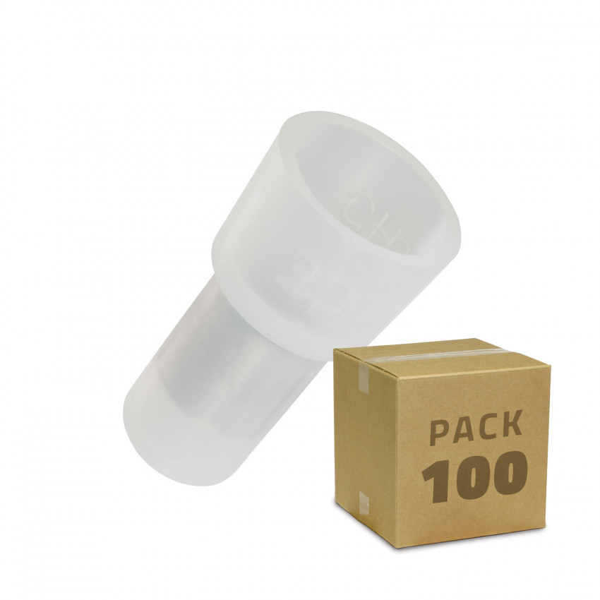 Pack of 100 Blind Splice for Cable End Connections 
