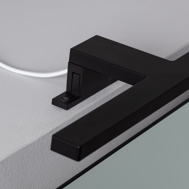 Black 5W Carl LED Lamp for Bathroom Mirrors - 6000K