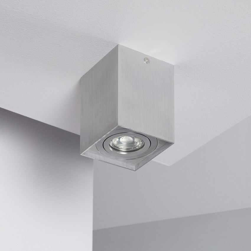 Jaspe Aluminium Ceiling Lamp in Silver 