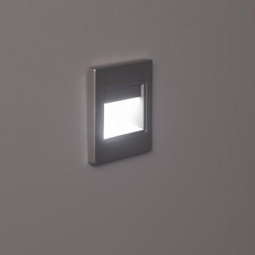 1.5W Randy Recessed Wall LED Spotlight in Grey -