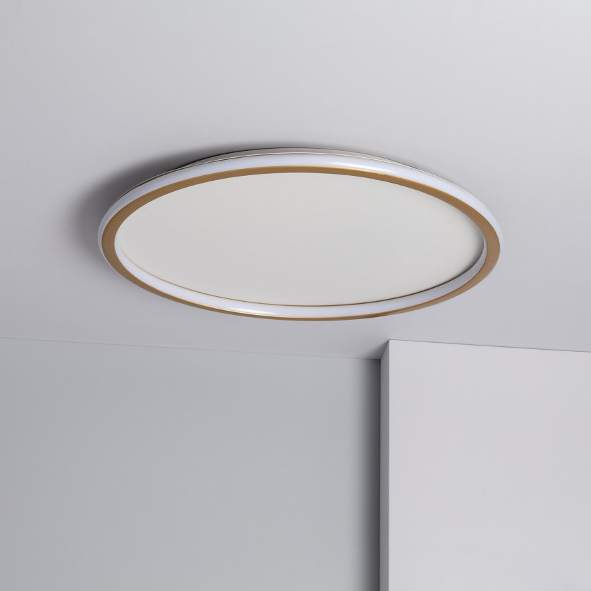 Round 36W Allharo CCT Selectable Metal LED Ceiling Light Ø600 mm