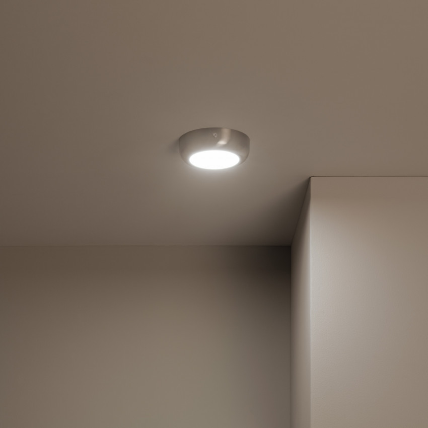 Silver Round Design 6W LED Surface Panel