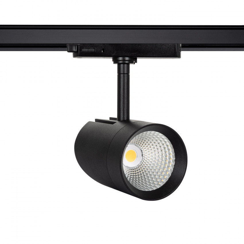 Black 30W Fuji CRI90 No Flicker LED Spotlight for Three Circuit Track 