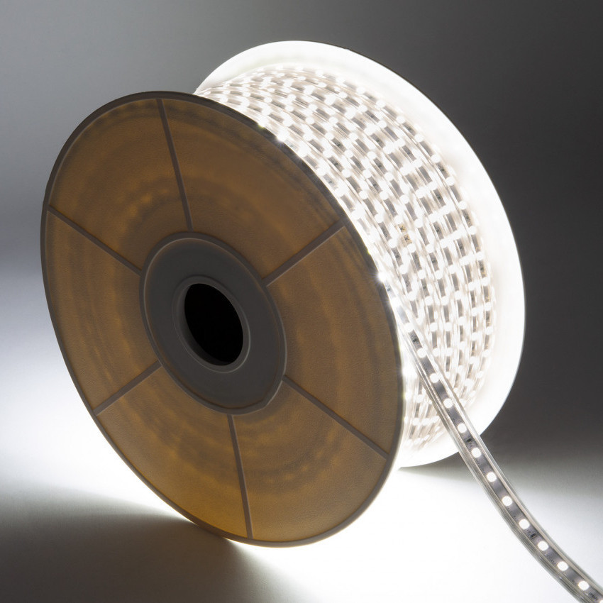 Daylight LED Strip 50m 220V AC 100 LED/m Dimmable IP67 Cut at Every 25 cm