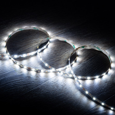5m 12V DC Zig Zag LED Strip 60LED/m IP20 6mm Wide cut every 5cm - Several options