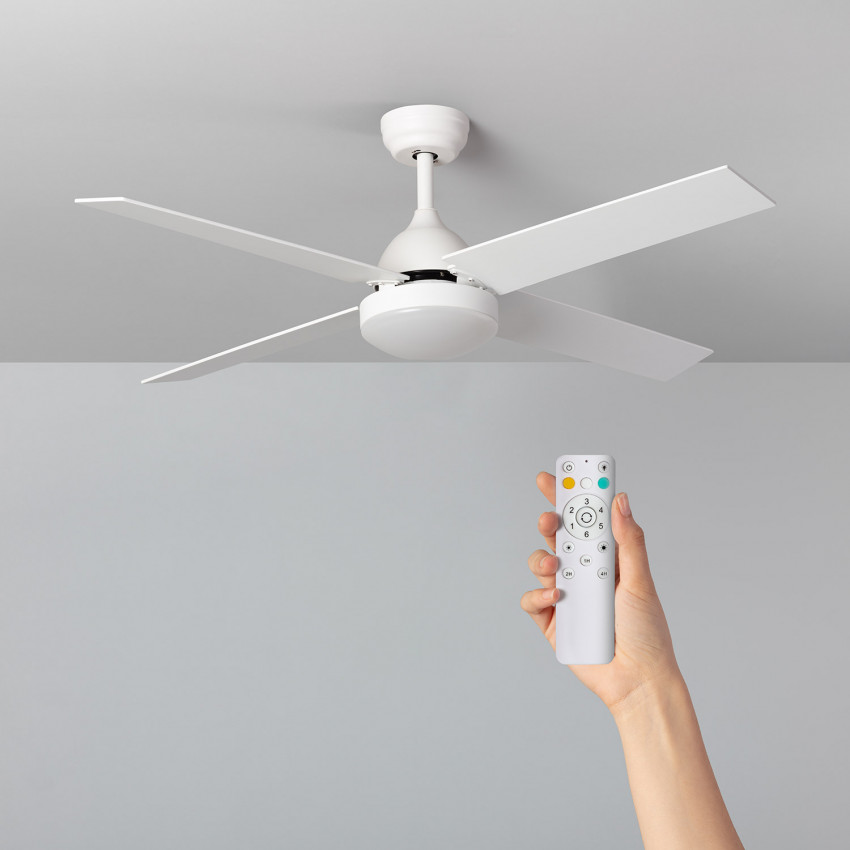 Hayworth Outdoor LED DC Motor Ceiling Fan 127cm in White