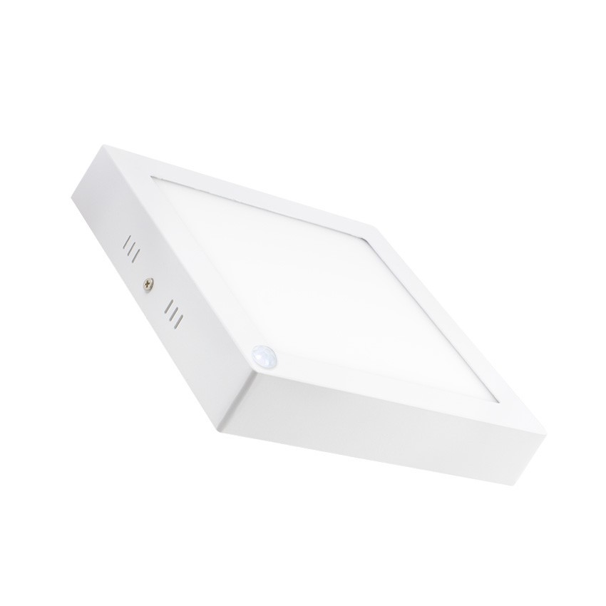 Square 18W LED Surface Panel with a PIR Motion Sensor 225x225 mm