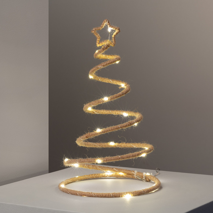 Árbol de Navidad LED Cuerda con Batería Spiraly