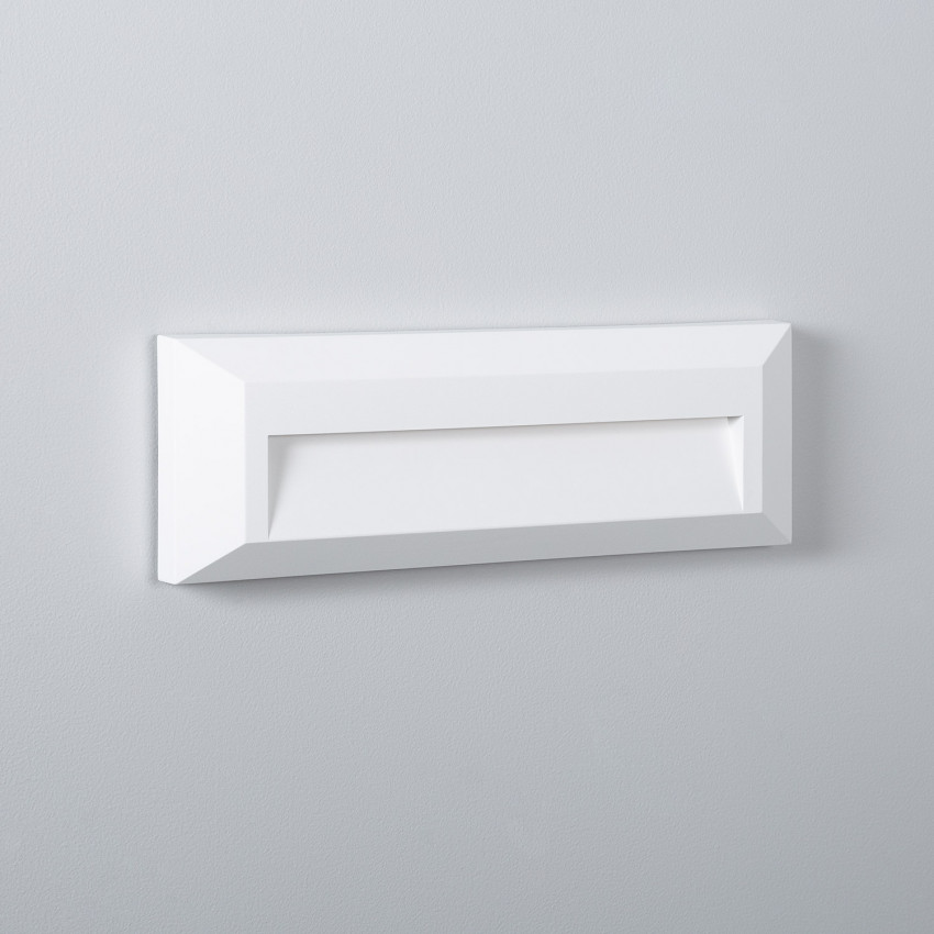 2W Elide Rectangular Surface White Outdoor LED Wall Light 