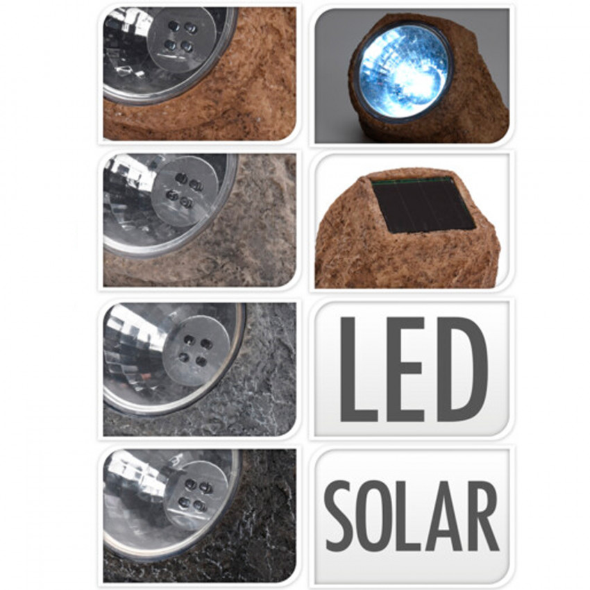 Faro Solar LED Piedra 