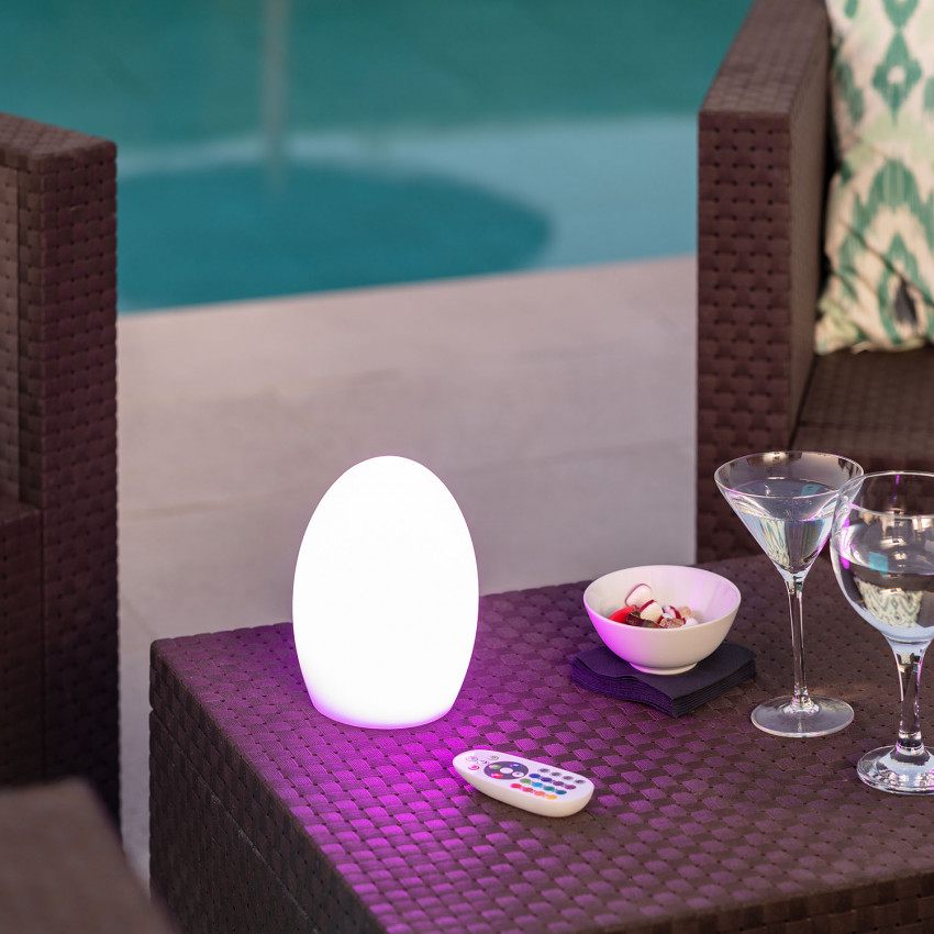Muna Portable Outdoor RGB LED Table Lamp with Rechargeable Battery