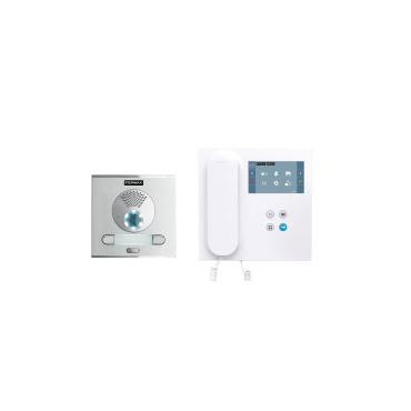 FERMAX 94421 DUOX Plus WIFI 2L 2 Doorbell CITY VEO 4,3" Video Entry Kit - White