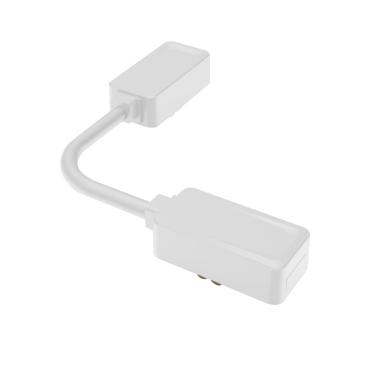 Corner Connector for Joining 25mm Super Slim Magnetic Rail Recessed/Suspended - White