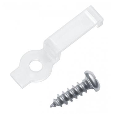 50u LS LED Strip Fixing Clip CorePro - White