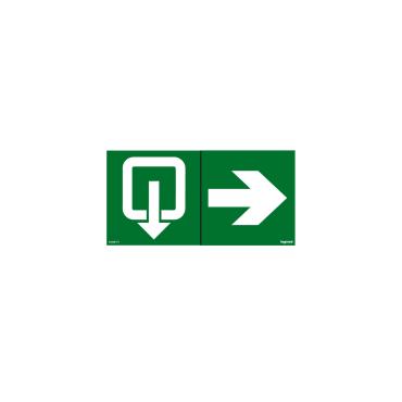 LEGRAND 661671 Exit Marker Sticker - Green